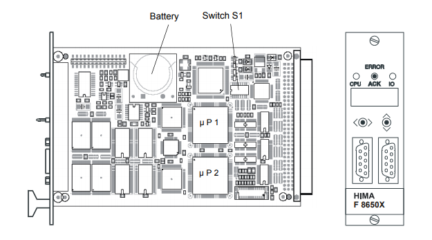 HIMA F8650X  Central module