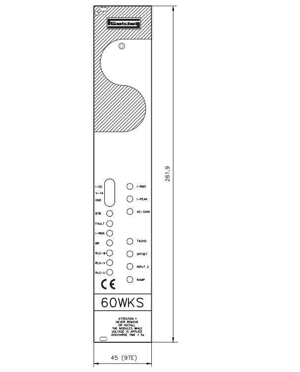 KOLLMORGEN  60WKS-M240/22 Analog Servo Amplifier Series 60WKS