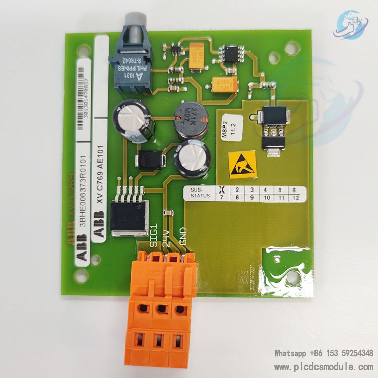 ABB XVC769AE101 3BHE006373R0101 Analogue input terminal board