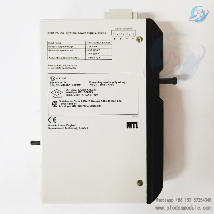 GE 8910-PS-DC | MTL Instruments | System power supply