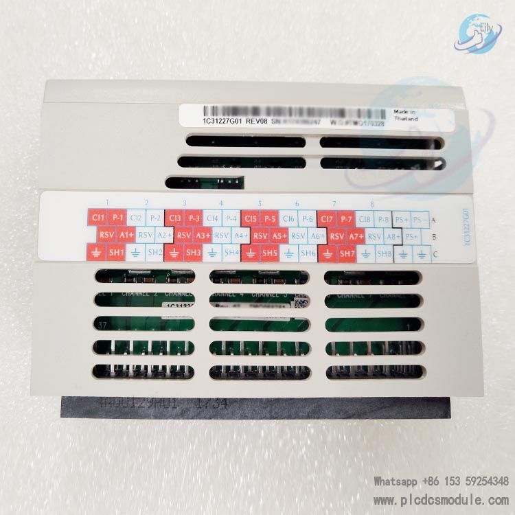 EMERSON 1C31227G01 8 Channel Analog Input Module