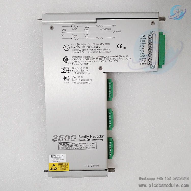 Bently Nevada 136703-01 3500/50 I/O Module
