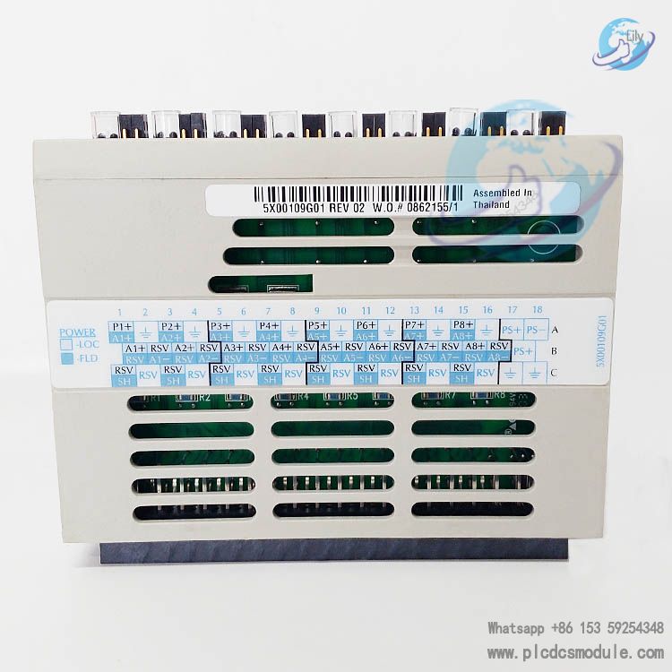 Emerson 5X00109G01 Ovation 8 Channel Analog Input Module