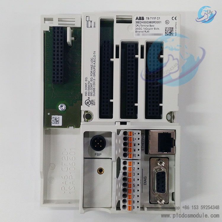 ABB TB711FC1 3BDH000365R0001 CPU terminal base | TB 711FC1