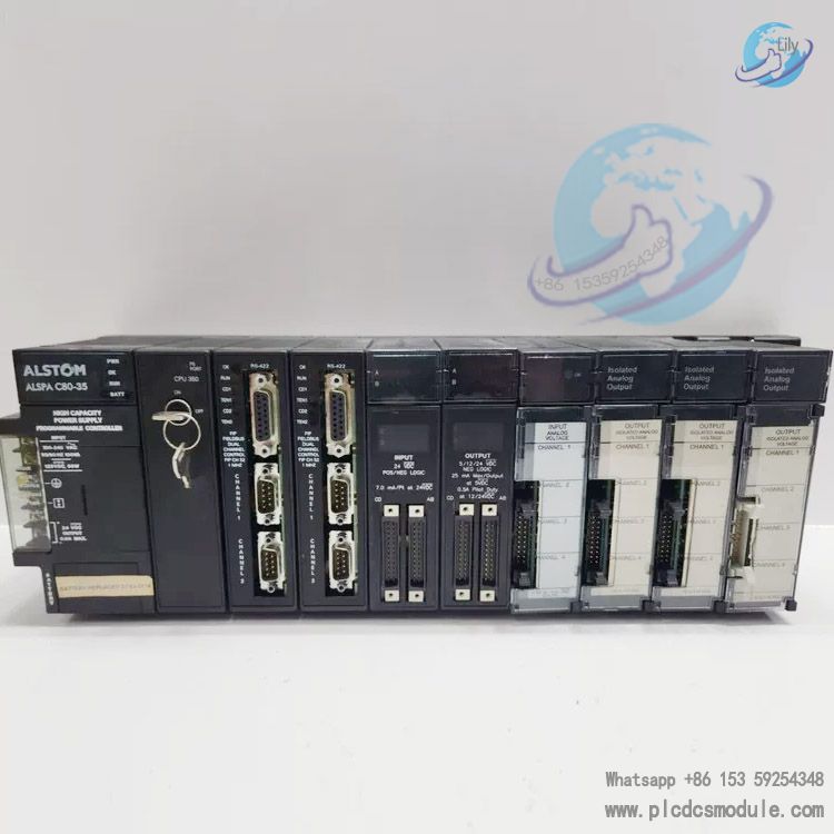 ALSTOM ALSPA C80-35 CPU 350 FIELDBUS DUAL CH. CONTROL I/O AN