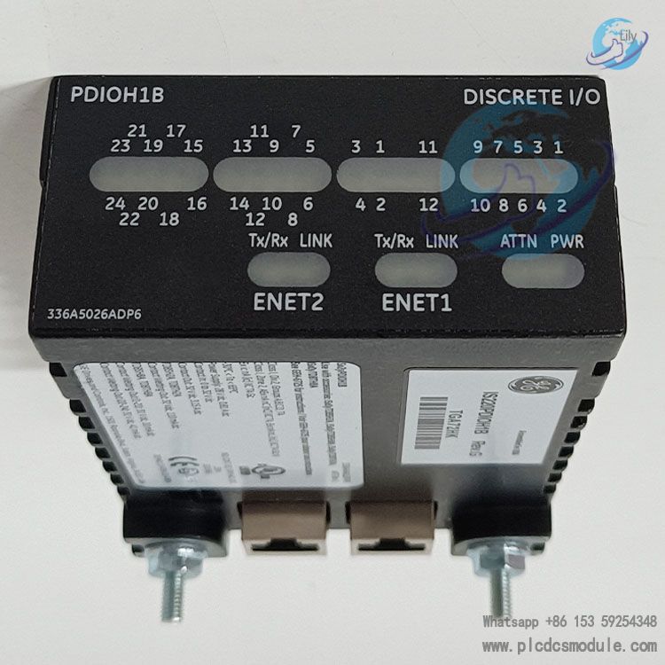 GE IS220PDIOH1B 336A5026ADP6 Discrete I/O Pack Mark VIe PLC